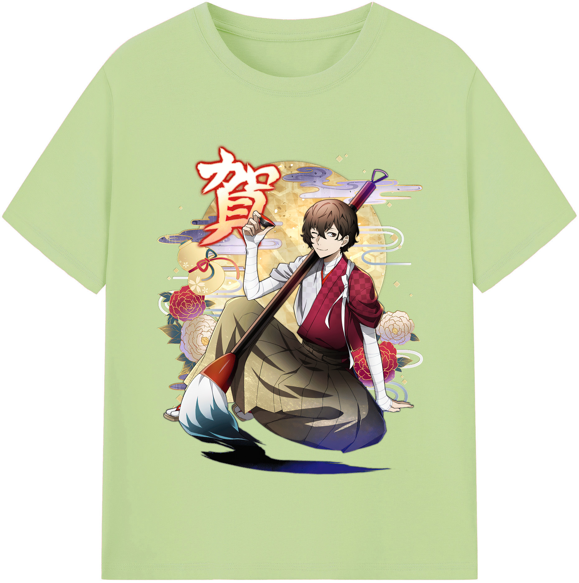 （画像用） 文豪ストレイドッグス Bungo Stray Dogs 綿100％半袖Tシャツ（フロントプリント）